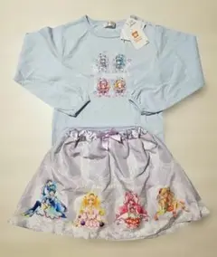 プリキュア☆長袖トップス新品未使用　120サイズ&スカート110サイズ