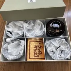会津塗 蓋付椀 5客セット 梅蒔絵 - メルカリ