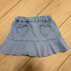 【未使用】プティマイン　ハートポケットスカパン　80cm SS