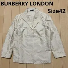 BURBERRY LONDON テーラードジャケット　チェック　ベージュ　42