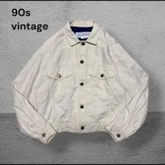 【90s・オリゾンティ製】OFF THE WALL ダックジャケット アイボリーのサムネイル