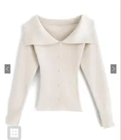 【新品未使用】GRLビッグカラーニットトップス　dr504