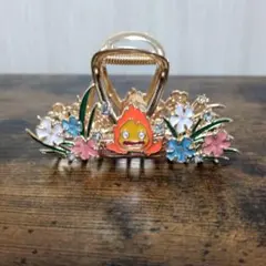 ハウルの動く城 カルシファー ジブリ 髪留め ヘアクリップ - メルカリ
