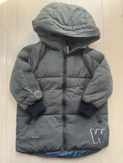 ZARA ダークグレー フード付き中綿コート 98㎝