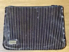 フェンディ FENDI SAS ポーチ ストライプ柄 ビンテージ