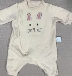 ユニクロベビー キルティングロンパース 60