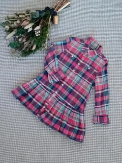 ポロラルフローレン　3T　チェック柄ワンピース