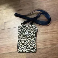 Lee レオパード柄 スマホショルダーバッグ