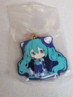 ガンダム　初音ミク　スペシャルラバーマスコット　ダブルオーガンダム