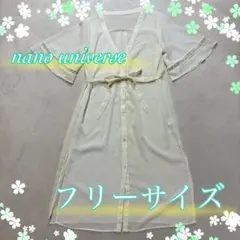 【nano universe】シャツワンピース フリーサイズ