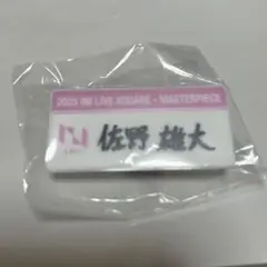 INI 佐野雄大 ネームプレート