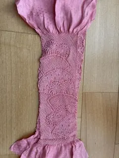 紫系ピンクの絞り帯揚げ