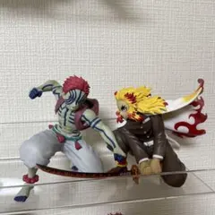 鬼滅の刃ぬーどるストッパーフィギュア 煉獄杏寿郎 猗窩座 ラウンドワン限定