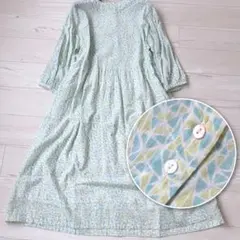 人気✨️センソユニコ io comme io 総柄ロングワンピース 綿 - メルカリ