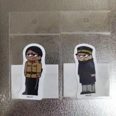 ゴールデンカムイ　鯉登少尉 月島軍曹　PLAZA　ロフト　ジロリ　ステッカー