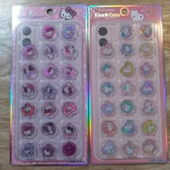 正規品　KiraCoro おはじきシール ピンクヒョウ柄キティ　キティ　２枚