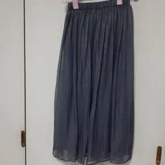 ★値下げ★シフォン フレアスカート グレーのサムネイル