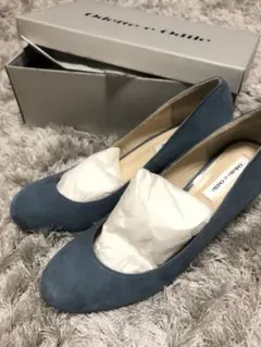 オデット エ オディール ラウンドトゥ スエードパンプス　24.0cm