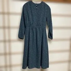 ユナイテッドアローズ　A day in the life　長袖ギャザーワンピース