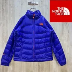 ノースフェイス スタンドカラー 中綿ジャケット パデッドブルゾン 紫 L 