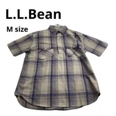 美品　L.L.Bean 半袖シャツ チェック柄　vintage 古着コーデ　春夏のサムネイル