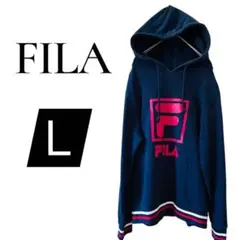 FILA パーカー トレーナー スウェット レディース トップス ロゴ入り Ｌ