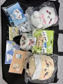 ちいかわ ハチワレ うさぎ モモンガ ラッコ ぬいぐるみ マスコット セット Play Charm ちいかわ ハチワレ うさぎ モモンガ ラッコ 5種 | チイカワ