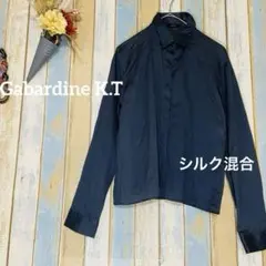 【Gabardine K.T 】シルク混合　日本製　シアーシャツ 薄生地　Ｍのサムネイル