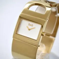 717 稼動 DOLCE&GABBANA 時計 ゴールド バングル ドルガバのサムネイル