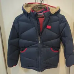 AIGLE　ネイビー フード付き ダウンコート