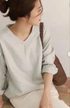 アーバンリサーチドアーズ DOORS リネンバックタックプルオーバー