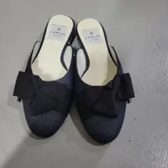 LANVIN ネイビー リボン付きミュールのサムネイル
