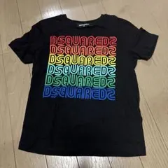 DSQUARED2 Tシャツ ブラック レインボーロゴ 6Yのサムネイル