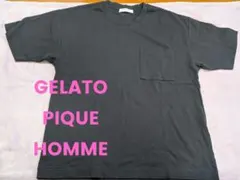 GELATO PIQUE HOMME ポケット付きTシャツ ダークグレー Lのサムネイル
