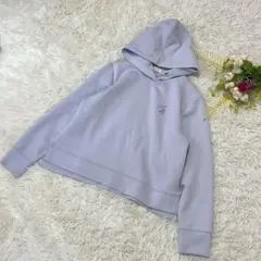 〝エニィスィスany SiS〟美品　パーカー　刺繍入り　美品　水色　もちもち素材