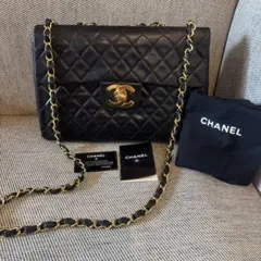 極上美品 シャネル CHANEL デカマトラッセ ヴィンテージ ブラック 256 