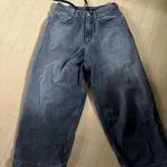 BEAMS ワイドデニムパンツ ブラックのサムネイル