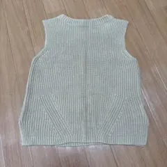 niko and ニット　ベスト　ベージュ　アダストリア