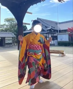 七五三 3歳 5歳 女の子 着物 作り帯のセット