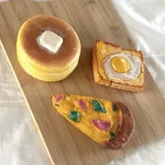手作りスクイーズ★食品サンプル3点セット