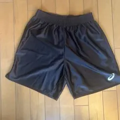 アシックス 黒 ポリエステルパンツ