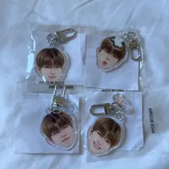 treasure アサヒ asahi 顔アクキー コンプ カプセルトイ 喜怒哀楽