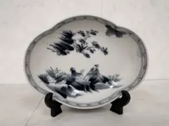 有田焼 古伊万里 染付山水絵 船形 皿 5客 江戸期 時代物 - メルカリ