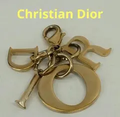 AQX34 クリスチャンディオール 極美品 DIORロゴチャーム ゴールド金具