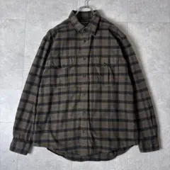 【極美品】2,9万 フィルソン アラスカンガイドシャツ L オッターグリーン 黒のサムネイル