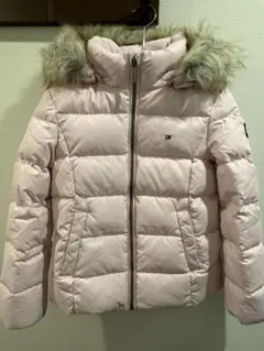 TOMMY HILFIGER ピンクダウンコート 122