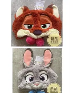 ディズニー　ズートピア　ファンキャップ　ニック　ジュディ　２点セット