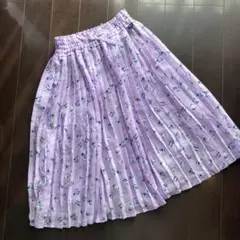 ジェニィラブ　花柄プリーツスカート　150