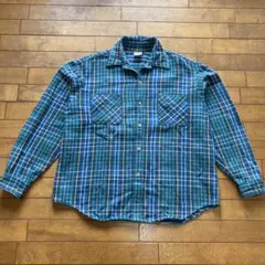 BIG MAC★70'sビンテージ ヘビーネルチェックシャツ ♠︎サイズL