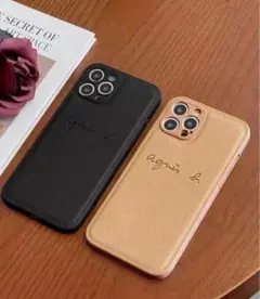 新品未使用 agnes b. iPhone7.8.SE ケース 手帳型 agnes b. - agnes b. アニエスベー iPhone スマホケース（7/8/SE